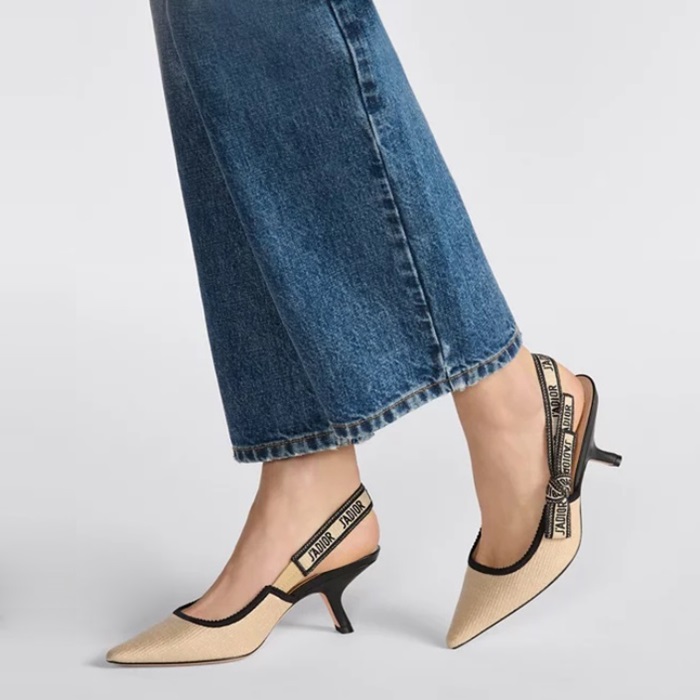 디올 여성 JADIOR 슬링백 펌프스 - Dior Womens Black Pumps - dis5472x