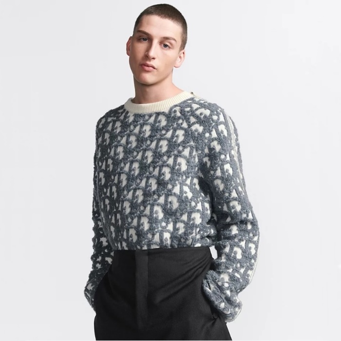 디올 남성 라운드 스웨터 - Dior Mens Round Knitwear - dic9809x 블루